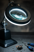 LED Magnifying Glass with Desktop Stand