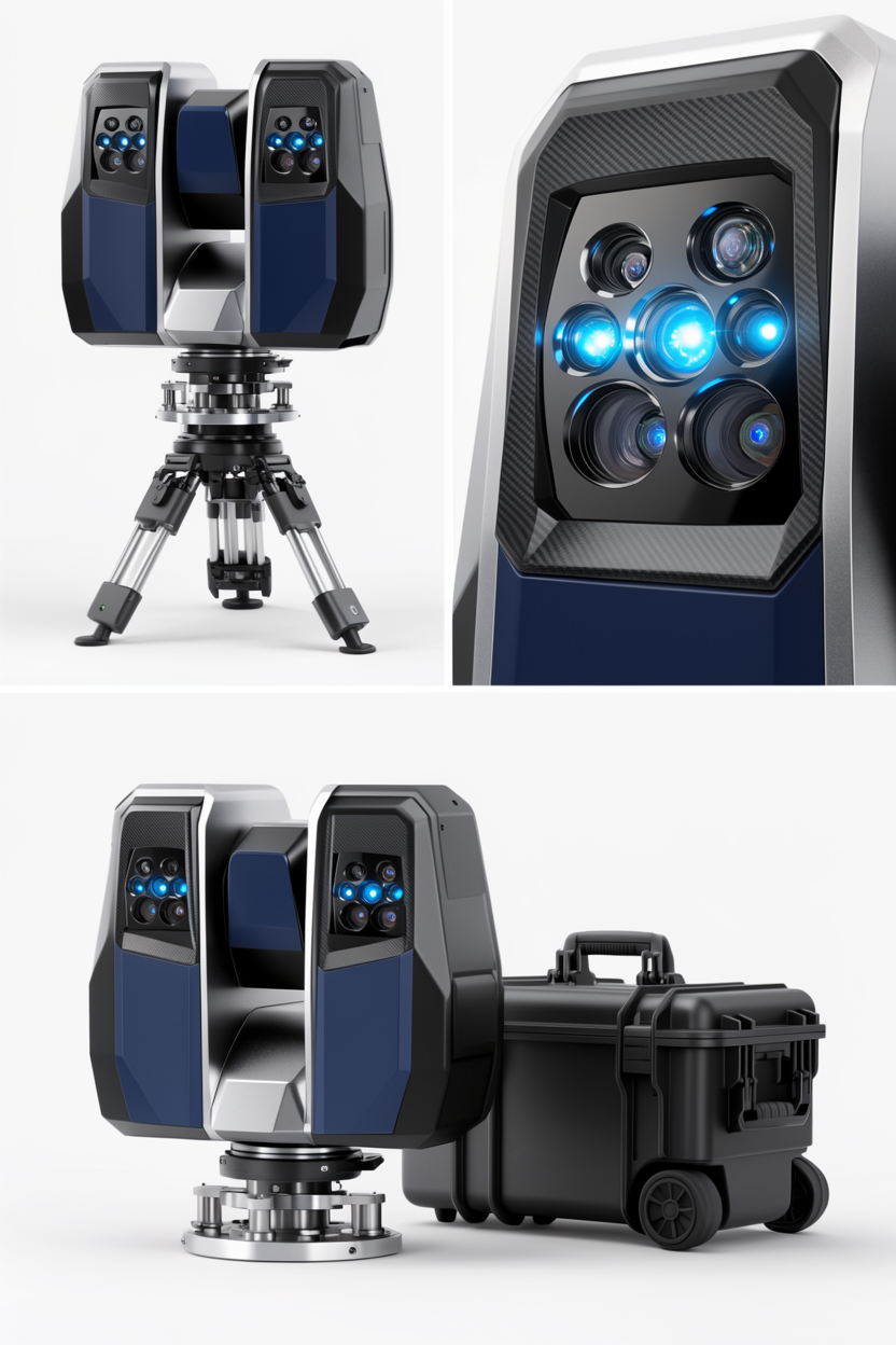 Professional Metrology-Grade 3D Laser Scanning Console
